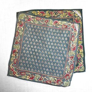 VTG Cost Plus World Market Dinner Napkins Blue Floral Cotton Set Of 2 India 18"